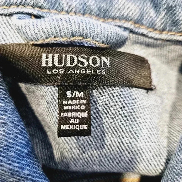 Hudson Classic Fitted Trucker Denim Jacket Size S/M - Picture 6 of 11